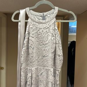 Grey Floral Dress